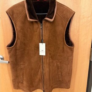 Di Bello Italian Lamb Shearling Vest NWT